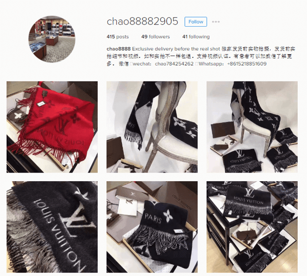 Scammers have turned Instagram into a showroom for luxury counterfeits