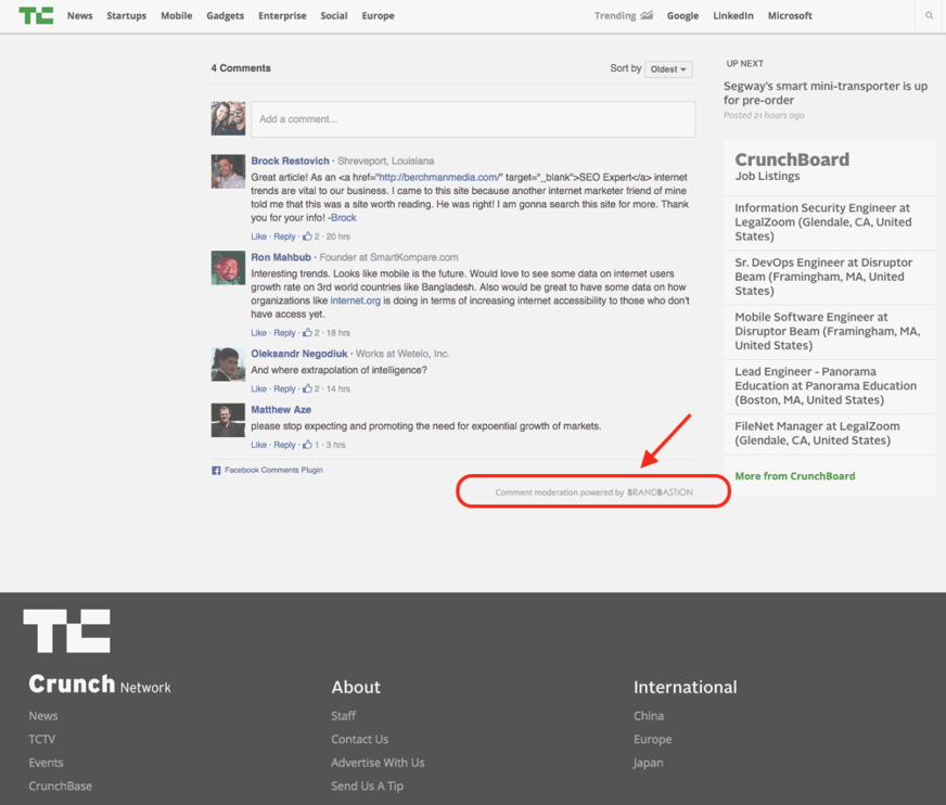 TechCrunch Comments Moderation Now Powered by BrandBastion - 872 x 743 png 232kB