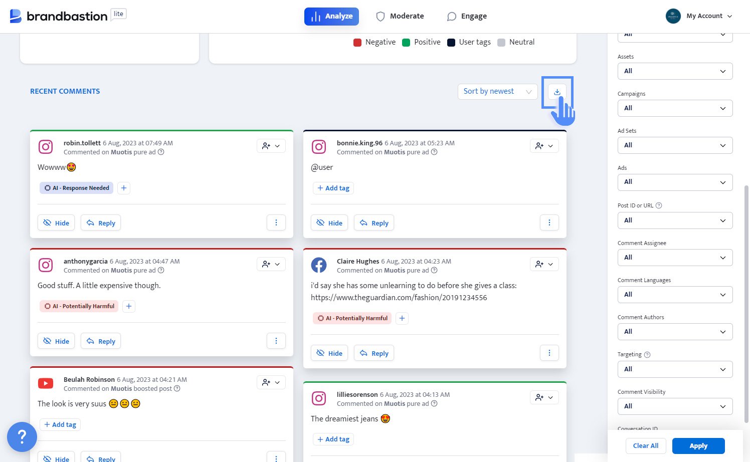 how to find comments you've posted on facebook