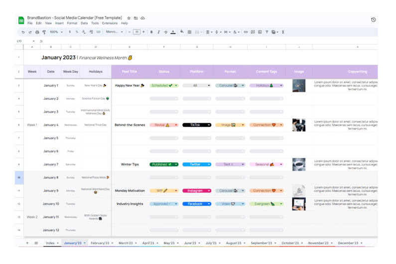 How to Create a Social Media Calendar in 2024 [Free Template]