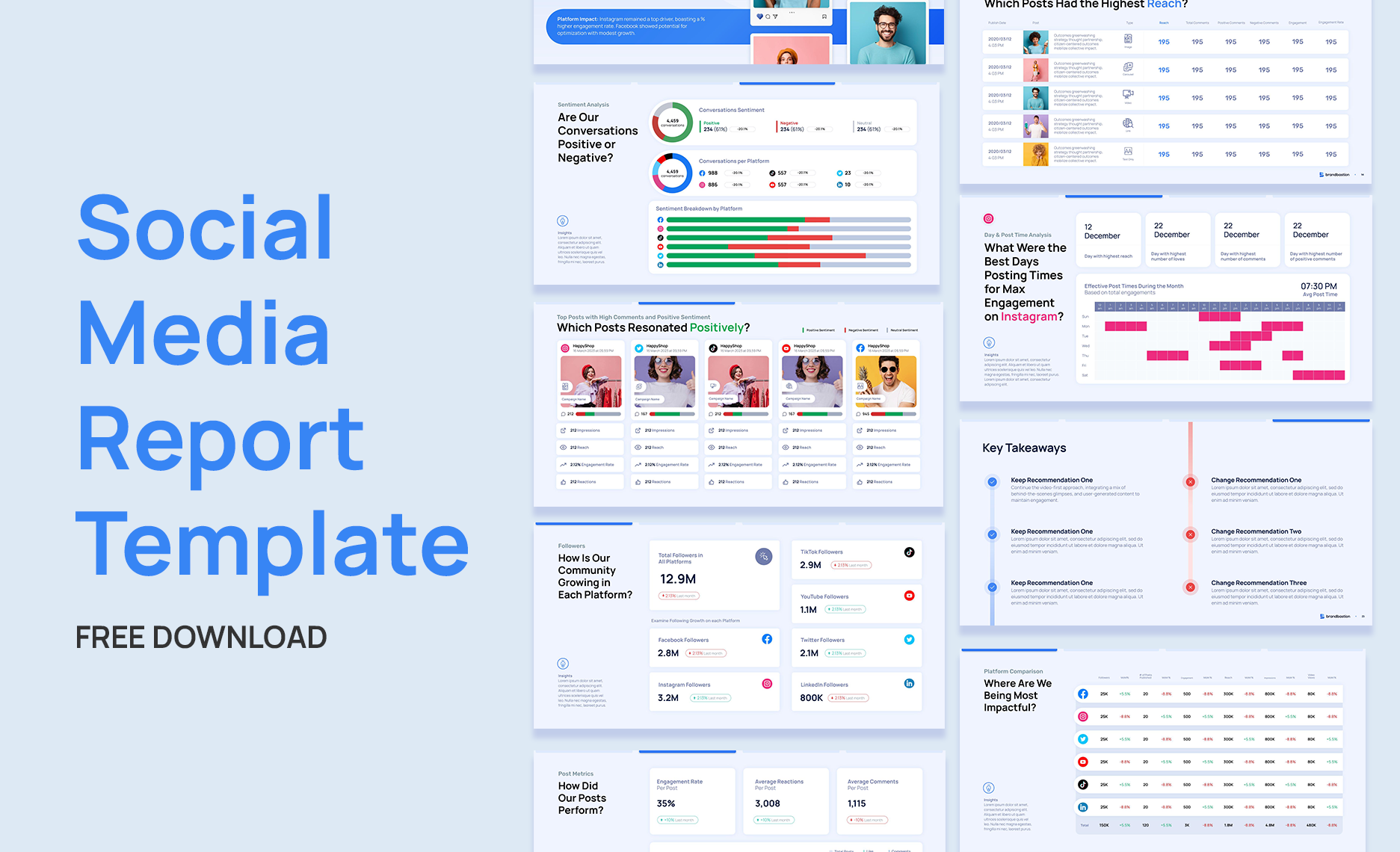 social-media-report-template-download-free-